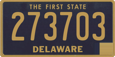 DE license plate 273703