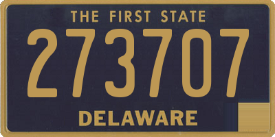 DE license plate 273707