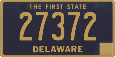 DE license plate 27372