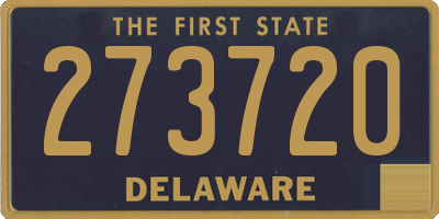 DE license plate 273720