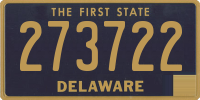 DE license plate 273722