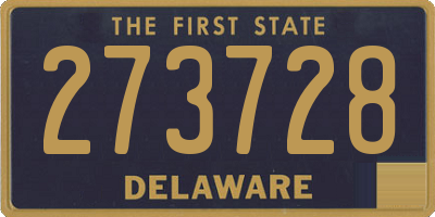 DE license plate 273728