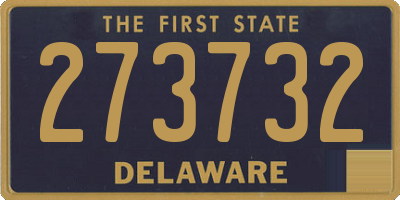 DE license plate 273732