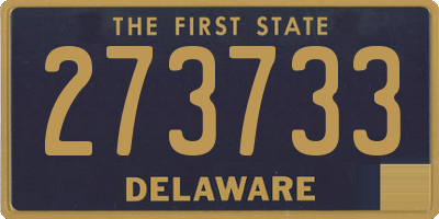 DE license plate 273733