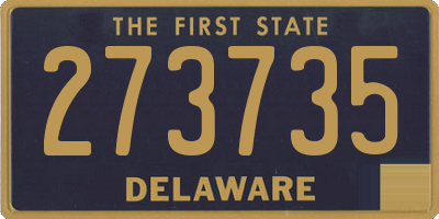DE license plate 273735