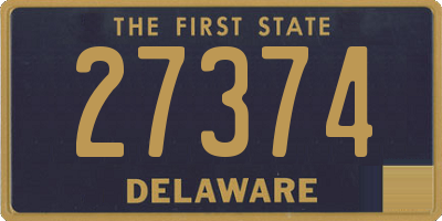 DE license plate 27374