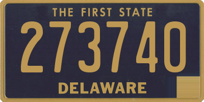 DE license plate 273740