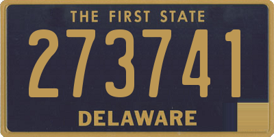 DE license plate 273741