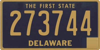DE license plate 273744