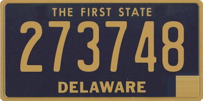 DE license plate 273748