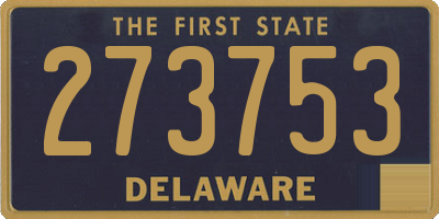 DE license plate 273753