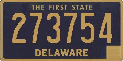 DE license plate 273754
