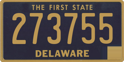 DE license plate 273755