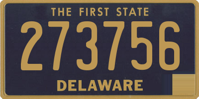 DE license plate 273756