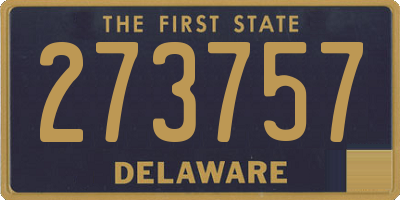 DE license plate 273757