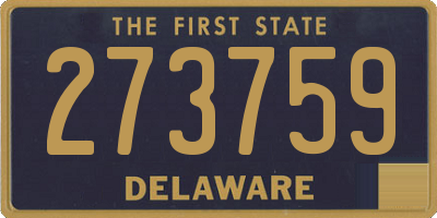 DE license plate 273759