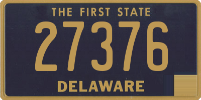 DE license plate 27376