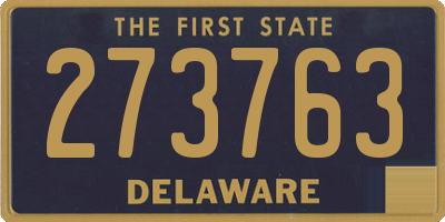 DE license plate 273763