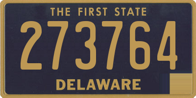 DE license plate 273764
