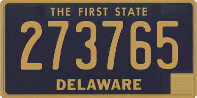 DE license plate 273765
