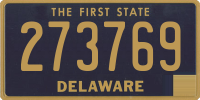DE license plate 273769