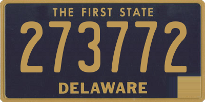 DE license plate 273772