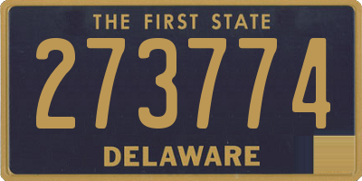 DE license plate 273774