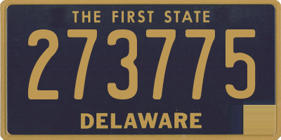 DE license plate 273775