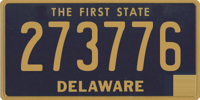 DE license plate 273776