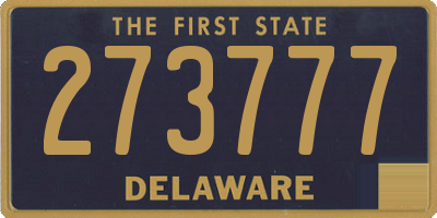 DE license plate 273777