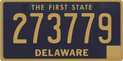 DE license plate 273779