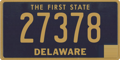 DE license plate 27378