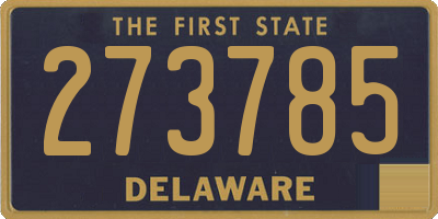 DE license plate 273785