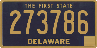 DE license plate 273786