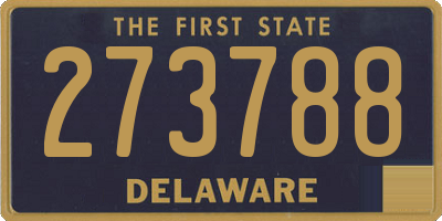 DE license plate 273788