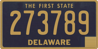 DE license plate 273789