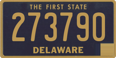 DE license plate 273790