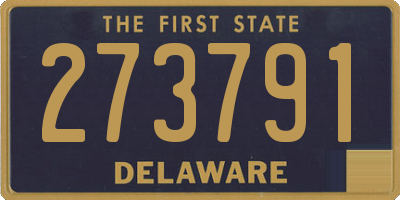 DE license plate 273791