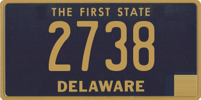 DE license plate 2738