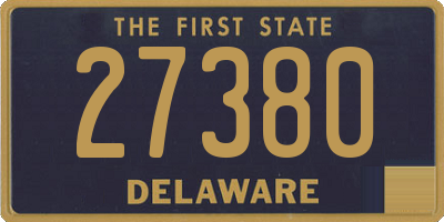 DE license plate 27380