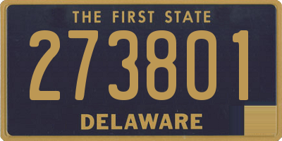 DE license plate 273801