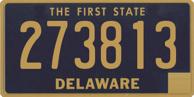 DE license plate 273813