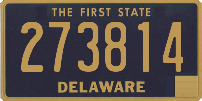 DE license plate 273814