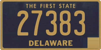 DE license plate 27383