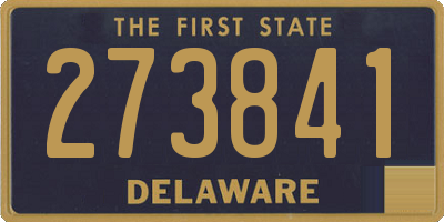 DE license plate 273841