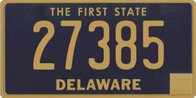 DE license plate 27385