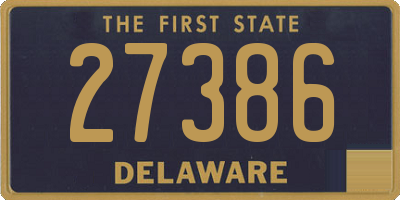 DE license plate 27386