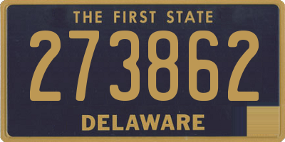 DE license plate 273862