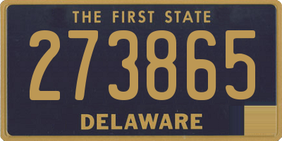 DE license plate 273865