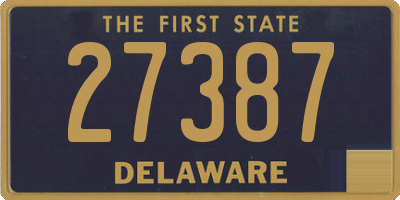 DE license plate 27387